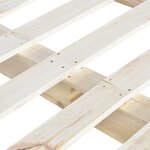 vidaXL Cadre de lit de palette Bois de pin massif 160 x 200 cm