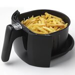 Trebs friteuse à air chaud 900 w 1 5 l noir 99354