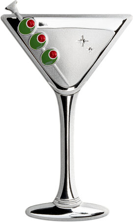 Pièce de monnaie en Argent 1 Dollar g 10 Millésime 2023 MARTINI COCKTAIL