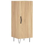 vidaXL Buffet haut Chêne sonoma 34 5x34x180 cm Bois d'ingénierie