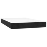 vidaXL Sommier tapissier avec matelas et LED Noir 120 x 200 cm Velours