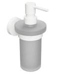 Distributeur de savon liquide mural WHITE en laiton blanc / 250ml