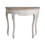 Console demi-lune en manguier