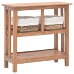 vidaXL Table console Bois de récupération massif 69 x 28 x 70 cm