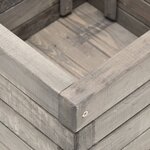 vidaXL Jardinière 50x50x40 cm Bois de pin massif