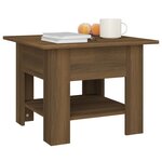 vidaXL Table basse Chêne marron 55x55x42 cm Aggloméré