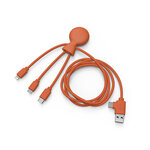 Cable Multi-connecteurs Mr bio Long Orange 1m