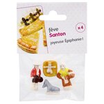 8 fèves en porcelaine - Santons de la crèche