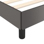 vidaXL Cadre de lit Gris 160x200 cm Similicuir