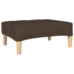 vidaXL Repose-pied Marron 78x56x32 cm Tissu