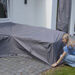 Madison Housse de meubles d'extérieur 320 x 255 x 70 cm Droit Gris