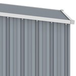 vidaXL Abri de jardin Gris 87x98x159 cm Acier galvanisé