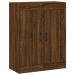 vidaXL Buffet haut Chêne marron 69 5x34x180 cm Bois d'ingénierie