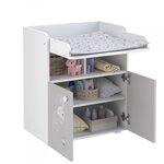 Commode à langer POLSKA AMIS ZEN BLANC-GRIS
