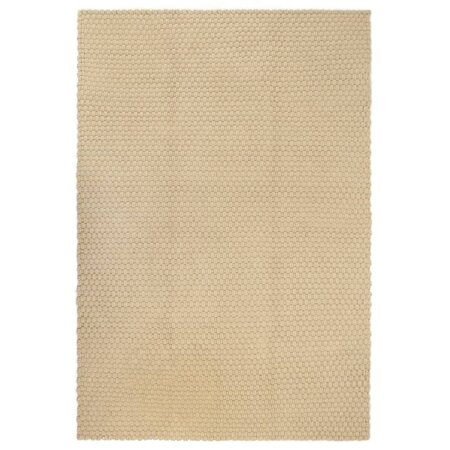 vidaXL Tapis rectangulaire Naturel 200x300 cm Coton