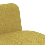 vidaXL Chaises à manger lot de 2 jaune tissu
