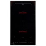 vidaXL Plaque de cuisson à induction 2 brûleur Contrôle tactile 3500W