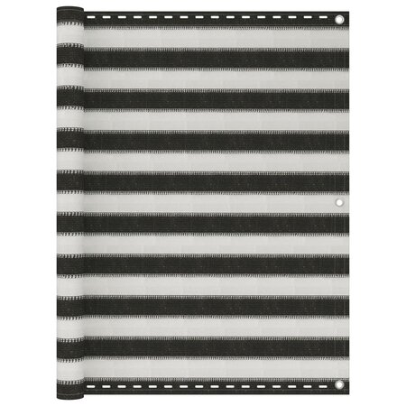vidaXL Écran de balcon PEHD 120x400 cm Anthracite et blanc