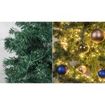 HI Sapin de Noël avec support métallique vert 180 cm