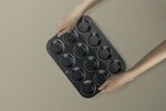 Moule à muffins avec revêtement anti-adhésif - 32 x 24 cm - En acier carbone - Convient aux fours