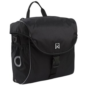 Willex sacoche de vélo 19 l noir et argenté 16001