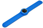 Montre classic bracelet bleu lagon et cadran noir