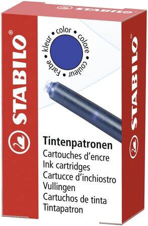Boîtes de 6 cartouches à encre bleue x 24 stabilo