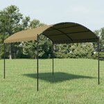 vidaXL Belvédère 4x3x2 6 m Taupe 180 g/m²