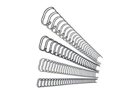 Anneaux métalliques formata4  34anneaux  14 mm  argent leitz