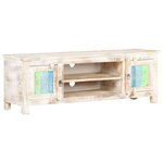 vidaXL Meuble TV 120x30x40 cm Bois d'acacia brut