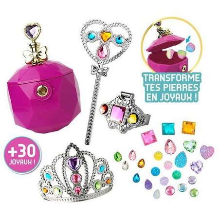 Jewel secrets - pack bague magique & joyaux - loisirs créatifs pour enfants - transforme des pierres en joyaux pour créer des bijoux