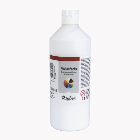 Peinture pour affiche Blanc Flacon de 500 ml