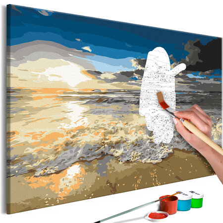 Tableau à peindre par soi-même - blinding sun l x h en cm 60x40