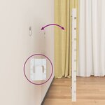 vidaXL Tête de lit murale Blanc 141x3x63 cm Bois massif de pin