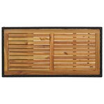 vidaXL Meuble de bar de jardin 5 Pièces et coussins Résine tressée Noir