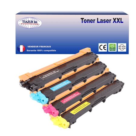 4 Toners compatibles avec Brother TN241 TN245 pour Brother MFC-9140CDN 9142CDN 9330CDW 9332CDW 9340CDW 9342CDW - T3AZUR