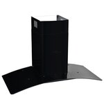 vidaXL Hotte murale Acier inoxydable 756 m³/h 90 cm Noir