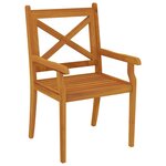 vidaXL Ensemble de salle à manger de jardin 9 Pièces Bois d'acacia solide
