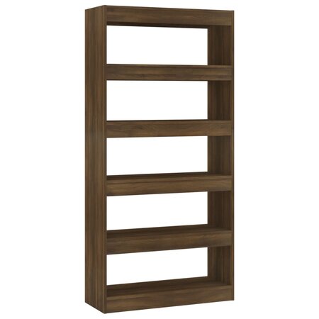 vidaXL Bibliothèque/Séparateur de pièce Chêne marron 80x30x166 cm