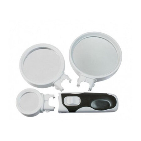 Loupe lumineuse led avec 3 lentilles interchangeables