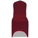 vidaXL Housses élastiques de chaise Bordeaux 18 Pièces