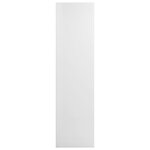 vidaXL Bibliothèque/Meuble TV Blanc brillant 36x30x114 cm Aggloméré