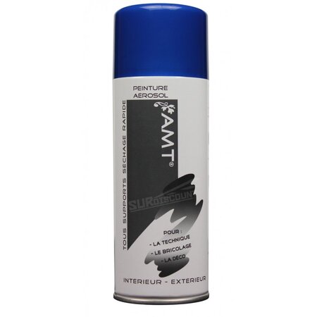 Bombe de peinture bleu checkington 330ml - amt