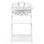 CHILDHOME Chaise haute bébé 2 en 1 Lambda 3 Blanc
