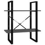vidaXL Bibliothèque à 5 niveaux Gris 60x30x175 cm Bois ingénierie