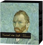 Pièce de monnaie en Argent 1 Dollar g 31.1 (1 oz) Millésime 2023 Self Portrait Van Gogh SELF PORTRAIT
