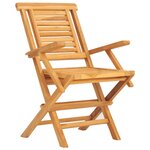 vidaXL Ensemble à dîner de jardin 5 Pièces Bois de teck massif