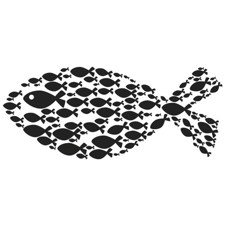 Tampon en bois Poisson 4x9cm