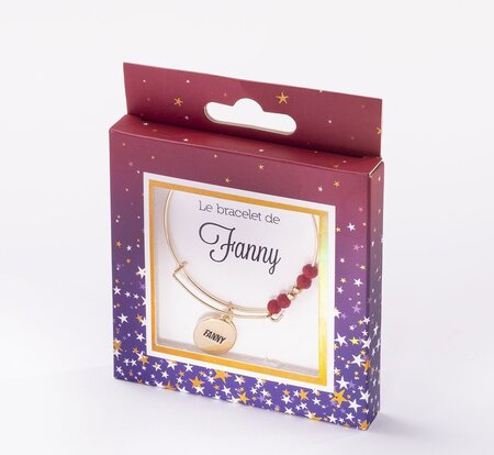 Bracelet fanny avec perles rouges