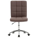 vidaXL Chaises à manger lot de 2 taupe tissu